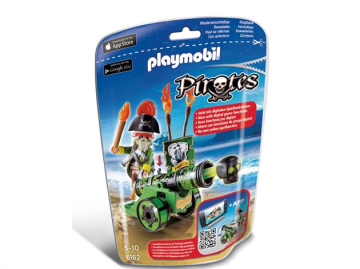 Playmobil 6162 - Piratkaptajn med grøn kanon