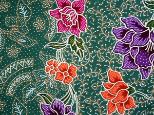 Batik dug 2m 15-028, Grøn