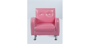 Mini Nancy stol lyserød hvid 