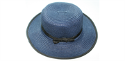 49-001 Marineblå sommer hat, perfekt til stranden, bryllup eller have festen.